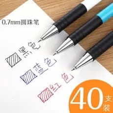 Caneta esferográfica tipo Push Caneta esferográfica Caneta de óleo 0.7 mm Azul Preto Vermelho Estudantes usam caneta esf