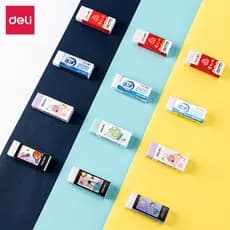 Deli 71130 estudantes usam pintura de exame não deixa marcas de borracha sassafra crianças desenhos animados criativos m