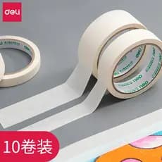 Deli Masking Paper Film Multi-Roll Fita de embalagem Arte Estudantes Fita de papel dedicada Capa de pintura à mão Em bra