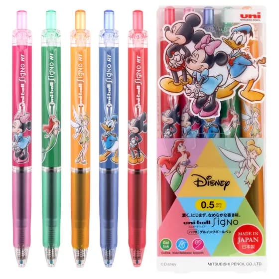 Japão Japão UNI UMN-158DS Disney Limited Gel Pen Student Press 0.5mm Caneta Preta ins Desenho Animado Bonito Pato Donald