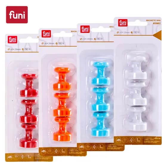 24 * 29mm Vidro Super Forte Forte Cabaça Magnética para Unhas Fivela Magnética Quadro Branco de Vidro Dedicado Partícula