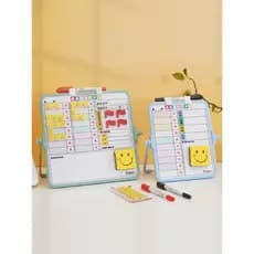Funi Suporte Tipo Pequeno Quadro Branco Crescimento Mesa de Autodisciplina Na Mesa Quadro de Escrita Magnético Dupla Fac