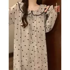 2026 Novo estilo camisola de manga comprida estilo feminino com almofada no peito primavera outono estilo princesa bonit