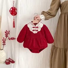 Bebê outono inverno roupas mais veludo bebê menina uma peça de uma peça de uma peça de uma peça de um mês vestido de um