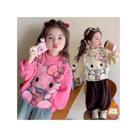Meninas forro de lã engrossado moletom outono inverno novo estilo crianças bebê este ano Popular venda quente inverno in