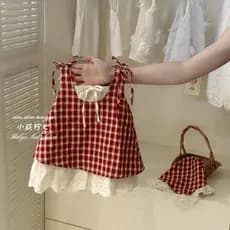 FHW5990 crianças roupas para meninas xadrez roupas falsas saia de duas peças verão novo estilo crianças meninas bebê col