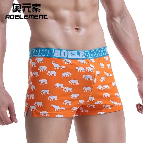 Roupa interior masculina solta boxer cintura baixa na moda juventude algodão boxer verão roupa interior seta calças