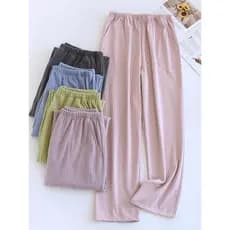 Outono inverno casal calças de pijama masculino dupla face lã alemã calças femininas quentes soltas calças retas casa ca