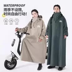 Veículo elétrico longo capa de chuva Peiqing corpo inteiro à prova de chuva engrossado Extra grande único masculino femi