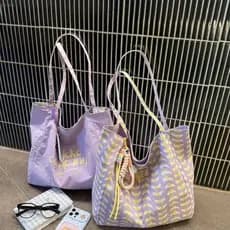 Sacola moda passeio classe sacola feminina forte durável bolsa de lona senhoras 2026 novo estilo embalagem de livro