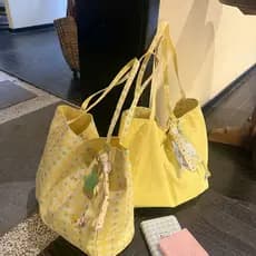 Bolsa moda passeio bolsa de lona senhoras 2026 novo estilo júnior estudantes do ensino médio Tutorial sacola feminina Le