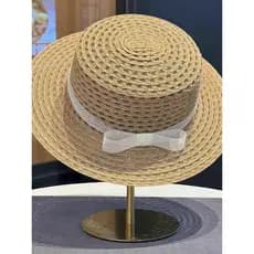 Chapéu de praia à beira-mar feminino primavera verão viagem ao ar livre férias chapéu de sol arco francês oco topo plano