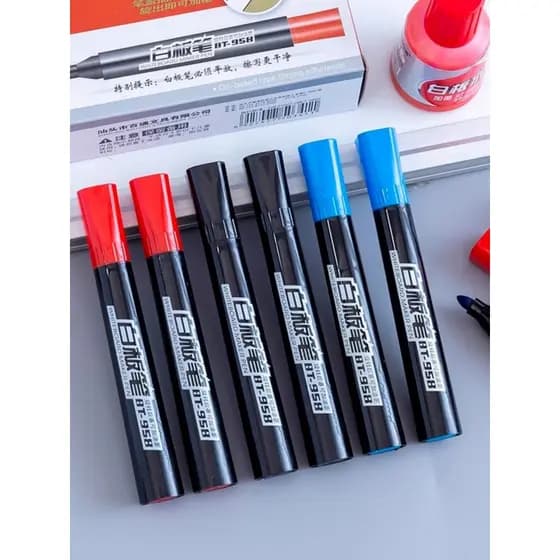 Belden caneta apagável para quadro branco, uso do professor, caneta à base de água, cor não tóxica, caneta vermelha para