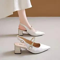 Bonito não cansado pé salto alto feminino 2026 verão novo estilo único sapatos de uma linha fivela cinta sandálias exter