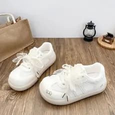 Verão respirável sapatos brancos femininos 2026 novo estilo malha pão sapatos com saia sapatos All-Match sapatos de trei