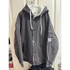 Meteway jaqueta jeans masculina outono inverno lã de cordeiro jaqueta jeans masculina com capuz acolchoado jaqueta de lã