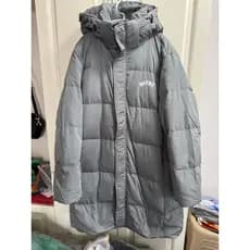 Jaqueta masculina Meteway de inverno com capuz 90 para baixo, simples, solta, espessada, longa, pato, jaqueta superior