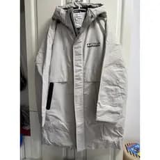 Jaqueta masculina Mete de inverno com capuz, simples, solta, espessada, longa, jaqueta de pato, jaqueta quente