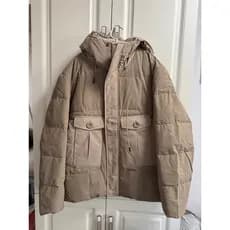 Bens domésticos Mete jaqueta masculina inverno com capuz função de costura jaqueta quente solta simples pato para baixo