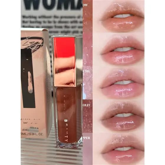 Fentybeauty Rihanna Lip Gloss Amostra Espelho Lip Gloss Fino Piscando Stardust Nude Teste Cor Fenty brilho