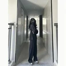 Preto protetor solar roupas terno feminino solto protetor solar roupas verão estilo fino gelo seda calças de perna larga