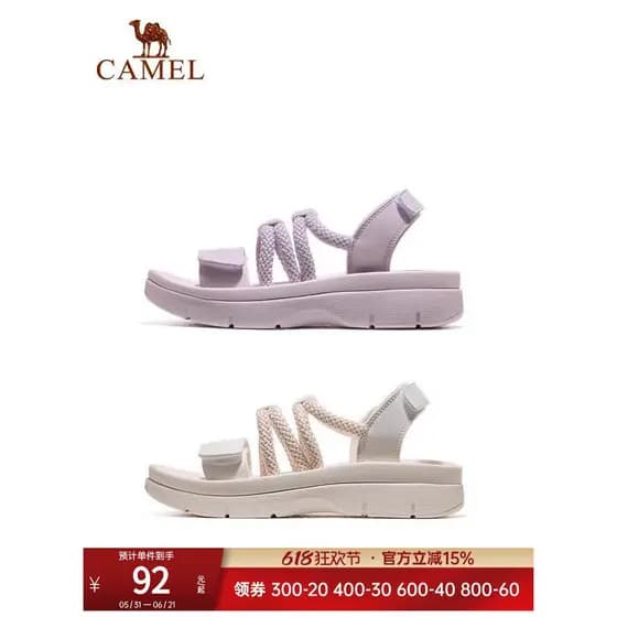Camel tênis sandálias femininas 2025 verão novo estilo sapatos femininos sapatos de praia antiderrapante sola macia sapa