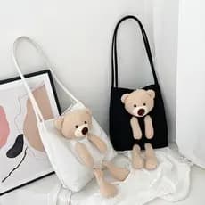 2022 novo estilo versão coreana feminino estudante mensageiro All-Match ins bolsa de lona de ombro influenciador feminin