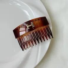 2025 novo estilo na moda pente elegante japonês estilo coreano H carta Shopping simples cor sólida régua coreana pente d