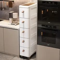 18/25/30cm Gap Armário lateral estreito Gap Gaveta Armário de armazenamento Prateleira de cozinha Armário multicamadas r