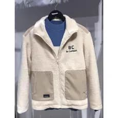 Marca roupas masculinas Jck Jns genuíno retirada gabinete masculino novo cordeiro velo algodão jaqueta masculina Casual