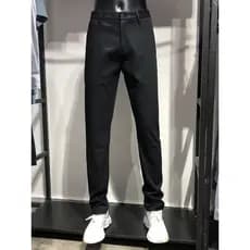 Marca roupas masculinas Jck Jns outono inverno estilo grosso masculino cor sólida calças masculinas meados de cintura es