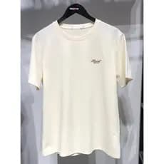 Marca roupas masculinas Jck Jns em torno do pescoço de manga curta camiseta masculina fino ajuste fino pele-amigável res