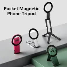 Suporte De Telefone Portátil Dobrável Magnético Telefones Celulares Tripé Montagem Para iPhone 17 16 15 14 13 12 11 Pro