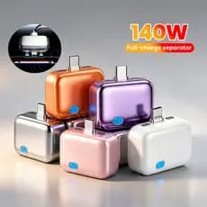Tipo-C 140W Separador De Desconexão Física Telefones Carga Completa Corte De Energia Automático Carregador Adaptador Pro