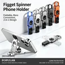 Suporte Dobrável Para Telefone Fidget Ajustável Rotação 360 Antiderrapante De Mesa Universal Tablet