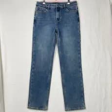 Pedido de comércio exterior angustiado Retro versão estreita meados de cintura alta em linha reta outono inverno forro d