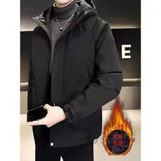 Outono inverno jaqueta com capuz masculino 2025 novo estilo na moda All-Match macacão jaqueta juventude venda quente jaq