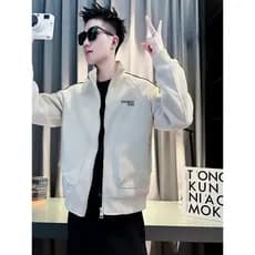Street Wear gola alta jaqueta masculina primavera outono rufião bonito veludo influenciador topo 2025 novo estilo na mod