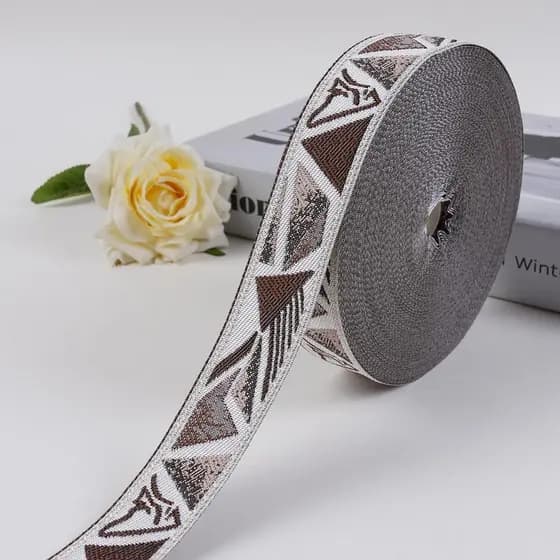 Cortina Jacquard renda 3cm borda de pé toalha de mesa chinesa borda decoração sofá almofada travesseiro acessórios 3R128