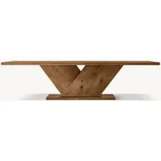 R/H Mesa de conferência Super longa americana CORVO Mesa de jantar retangular Mesa de chá preta retrô francesa Villa Mes