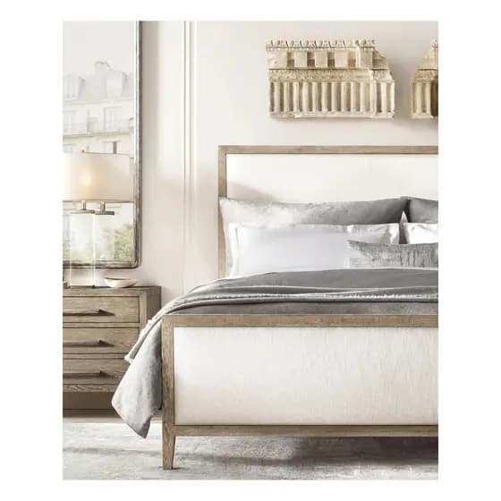 R/H cama de madeira maciça americana exportação saco macio francês 1.8m cama de casamento pequeno apartamento mestre Hor