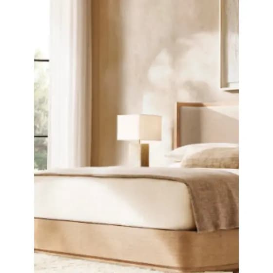 R/H American Country/Colta Bedroom Series Móveis/Cama de casal retrô francesa de madeira maciça Cama mestre de carvalho