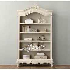 Estilo europeu francês de madeira maciça Retro estante país americano escultura em madeira maciça livro decoração armári