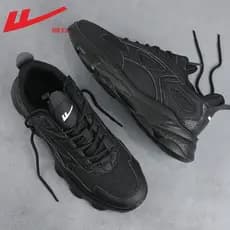 Puxar para trás sapatos masculinos primavera outono preto sapatos esportivos masculinos 2025 novo All-Match tênis de cor