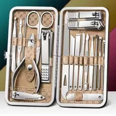 Conjunto completo de cortador de unhas, conjunto completo de cortador, caixa, alicate Diagonal, ferramenta de Pedicure,
