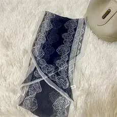 [Rosa azul] 160*20 estilo fino novo estilo feminino Streamer lenço longo lenço de seda elegante estilo All-Match elegant