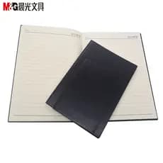 Chenguang caderno de couro preto, diário, registro, escritório de negócios, bloco de notas, diário
