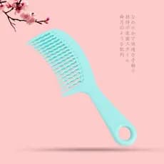 Pente de dente grande pente de dente largo grande pente de ondulação sem nós cabelo molhado cabelo liso cabelo longo fem