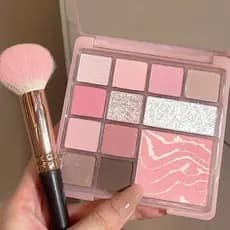 Huayang pó névoa placa abrangente rosa leite chá perolado fosco feminino estilo coreano terra cor sombra alto brilho Blu