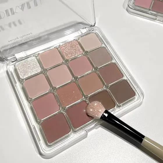 Puro desejo Pseudo-maquiagem paleta de sombras de 16 cores baixa saturação fosco perolado atmosfera legal cor terra estu